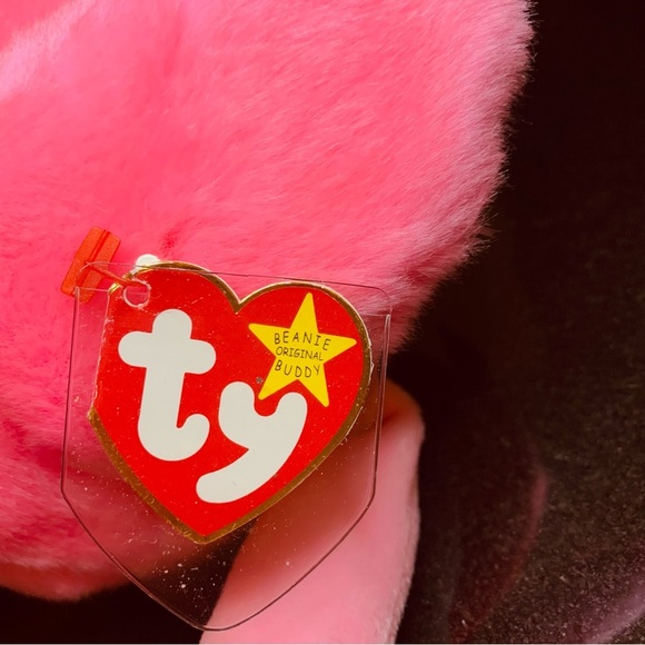 Ty Beanie Buddies Collection Pinky Flamingo 1998 - Picture 8 of 13